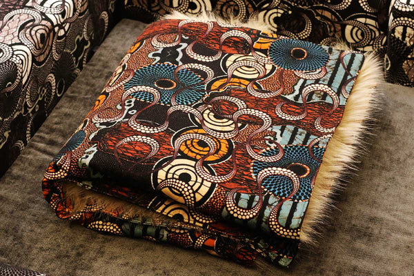 Grand plaid pour chien L Sabanah tissu suédine Coton JP Gaultier