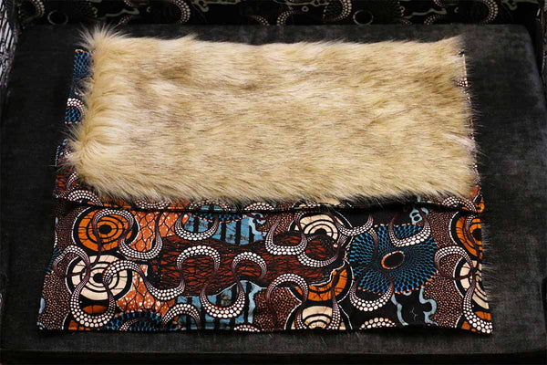 Plaid chiens Sabanah taille S fausse fourrure et tissu JP Gaultier