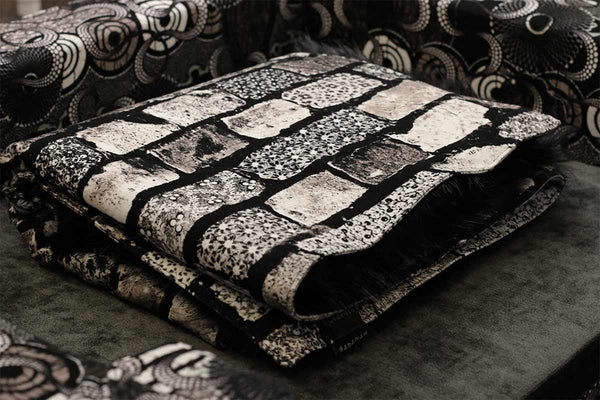 plaid grand chat L de luxe tissu Suédine de coton Jean Paul Gaultier