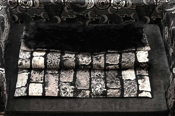 Couverture chat Sabanah Metis Black Moon M tissu JP Gaultier