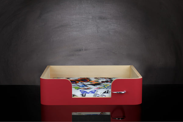 « Drôle de Panier » pour chien - Rouge Salsa