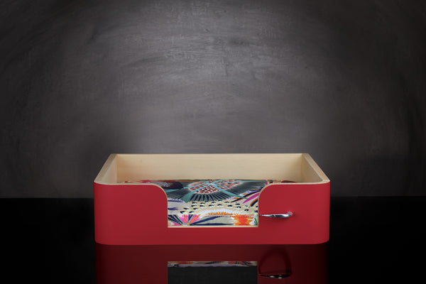 « Drôle de Panier » pour chat - Rouge Salsa