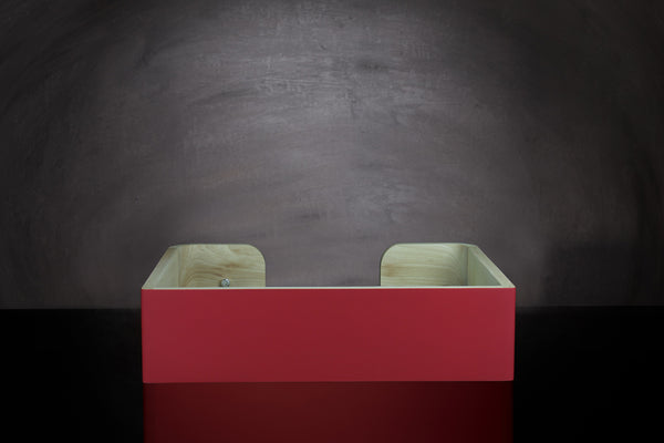 « Drôle de Panier » pour chat - Rouge Salsa