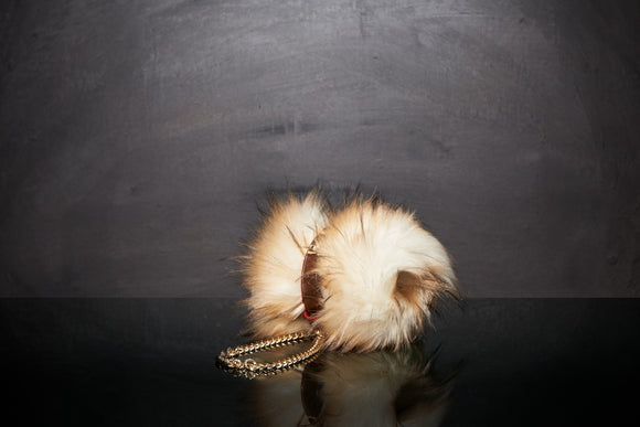 Plaid chat Métis Art XS avec Manchette en Cuir Façon Croco