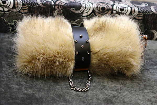 Couverture de luxe pour chien Metis Africa S manchette cuir chainette