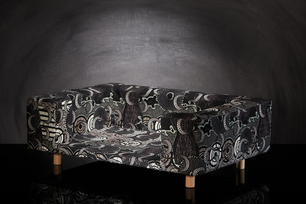 Canape chat Sabanah tissu Jean Paul Gaultier sans ses coussins