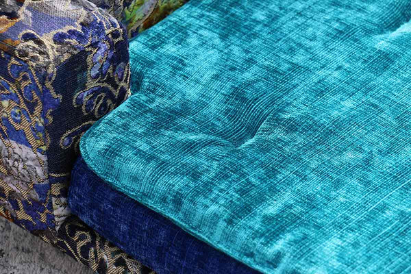 coussin pour chat lavable dehoussable bleu