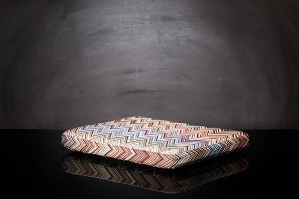 Coussin Tissu Missoni Oketo brun 160 pour "Drôle de Panier" Sabanah