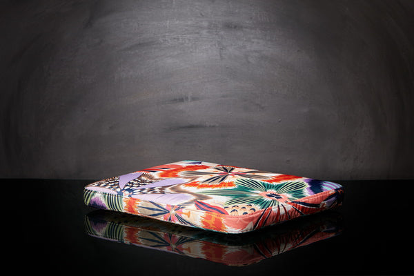 Tissu coussin Missoni Ondurman Rouge 156 pour "Drôle de Panier"