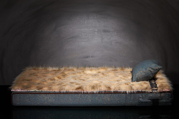 Lit grand chien ergonomique Sabanah Inuit taille L bleu