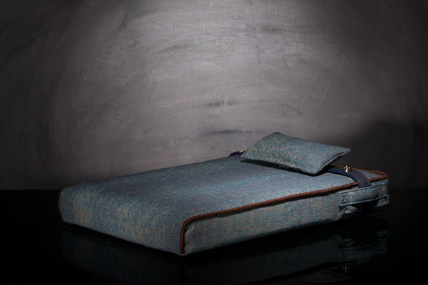 Couchage de luxe chien déhoussable Sabanah Inuit M bleu 