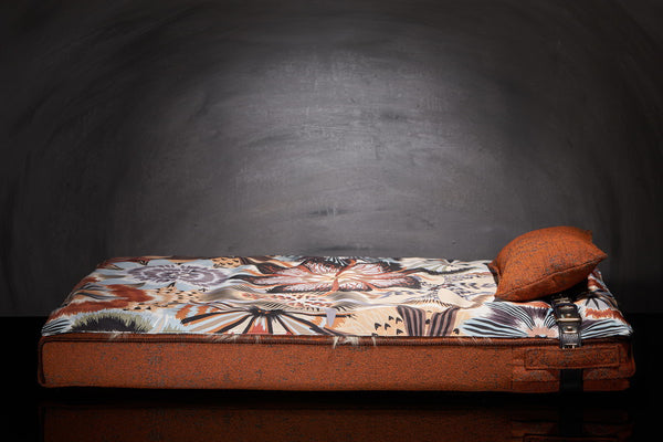 Matelas grand chien Sabanah Inuit L et couverture tissu Missoni