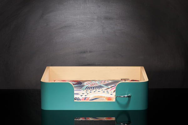 Panier pour chat de luxe S Sabanah coussin tissu Missoni Ondurman rouge