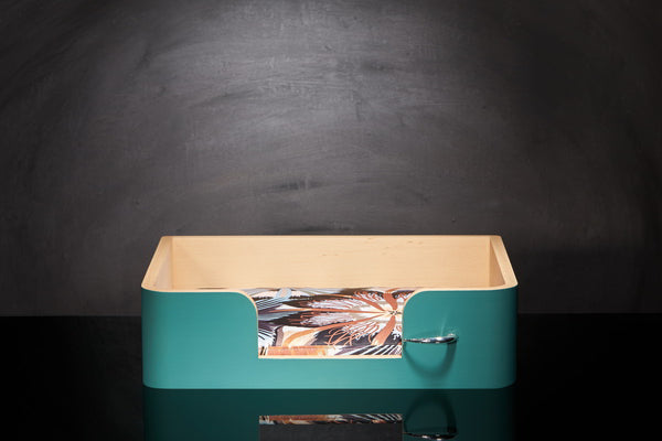 Paniers de luxe chiens S Sabanah coussin tissu Missoni Ondurman Brun 160