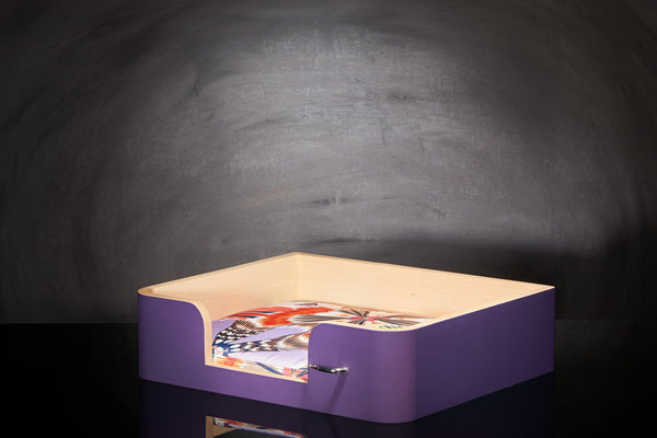 « Drôle de Panier » pour chien - Mauve Campanule