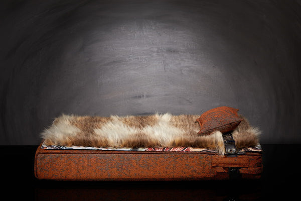 Couchage pour chat Lit Inuit S Orange Automne Sabanah