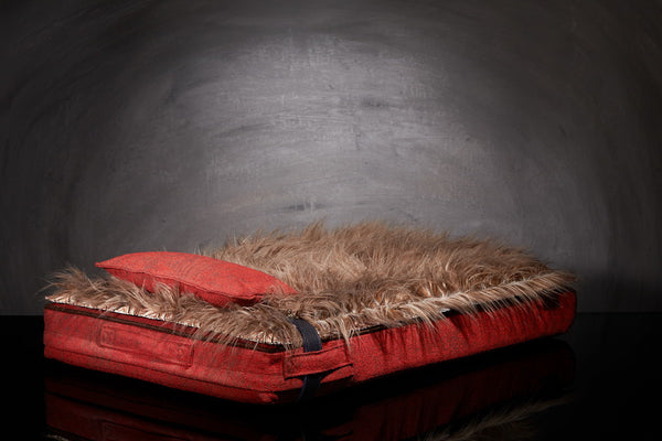 Matelas pour chat design S avec accessoires et  fausse fourure